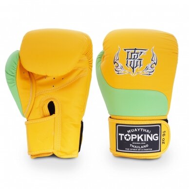 "Top King" bokso pirštinės - Power - Yellow