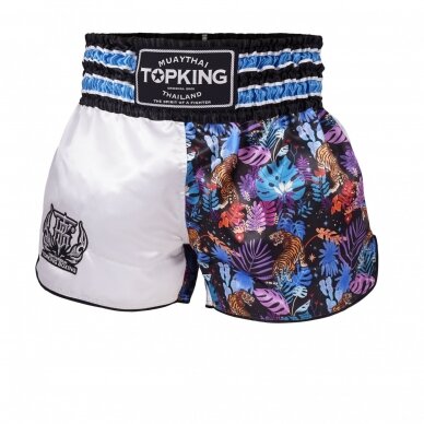 "Top King" K1 / Thai šortai - White/Blue