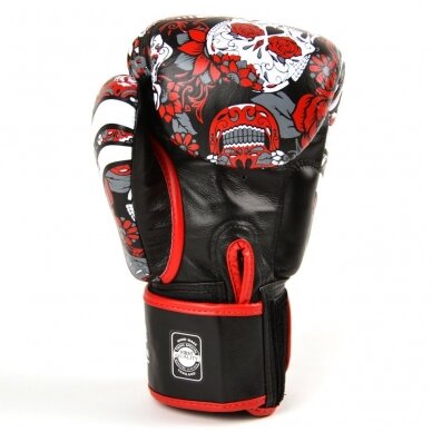 "Twins" bokso pirštinės FBGVL3-53 Skull - Red/Black 2