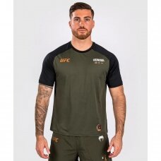 "Venum" marškinėliai UFC Adrenaline Dry Tech - Khaki/Bronze