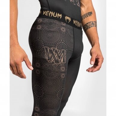 "Venum" kompresinės kelnės Santa Muerte - Black/Brown 8