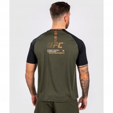 "Venum" marškinėliai UFC Adrenaline Dry Tech - Khaki/Bronze 2