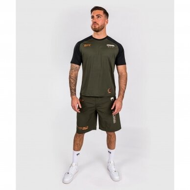 "Venum" marškinėliai UFC Adrenaline Dry Tech - Khaki/Bronze 8