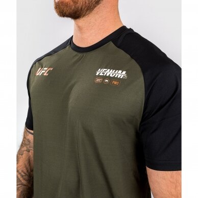 "Venum" marškinėliai UFC Adrenaline Dry Tech - Khaki/Bronze 4