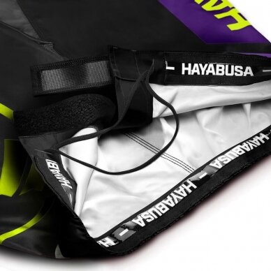 "Hayabusa" MMA šortai Icon Mid-Length - Black/Neon 4