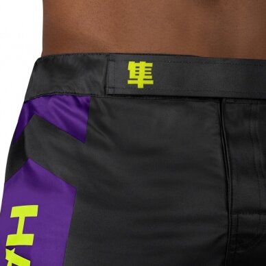 "Hayabusa" MMA šortai Icon Mid-Length - Black/Neon 5