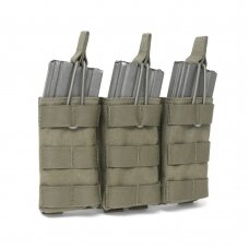 "Warrior" TRIPLE OPEN 5.56MM OPEN MAG POUCH – RANGER GREEN (W-EO-TMOP-RG)