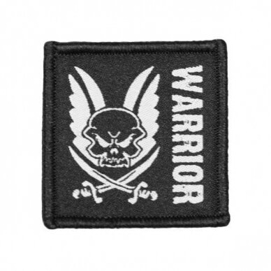 "Warrior" antsiuvas PATCH - BLACK (W-PATCH-V-BLK)