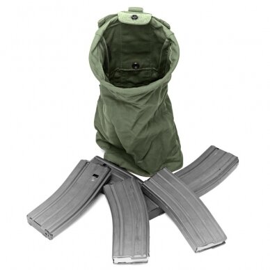 "Warrior" SLIMLINE FOLDING DUMP POUCH – OD GREEN (W-EO-SLFD-OD) 5