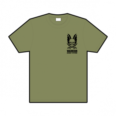 "Warrior" marškinėliai - OD Green (W-TSHIRT-OD) 1