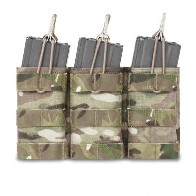 "Warrior" TRIPLE OPEN 5.56MM OPEN MAG POUCH – MULTICAM (W-EO-TMOP-MC)