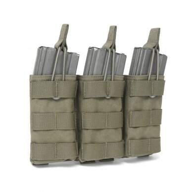 "Warrior" TRIPLE OPEN 5.56MM OPEN MAG POUCH – RANGER GREEN (W-EO-TMOP-RG) 1