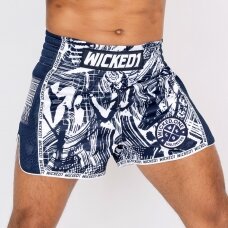 "Wicked One" K-1 / Thai šortai Havoc - Navy/White